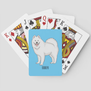 Jeu De Cartes Illustration Samoyed dog