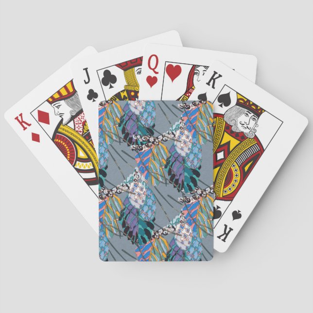 Jeu De Cartes Illustration sans couture de motif abstrait 3 (dos)