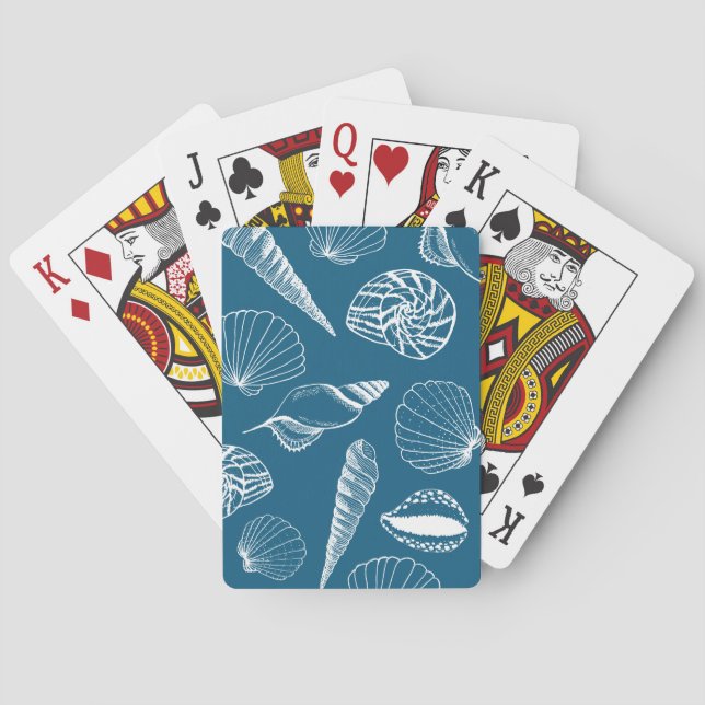 Jeu De Cartes Illustration Sea Shell (dos)