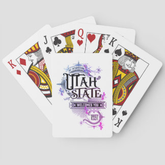 Jeu De Cartes Illustration Vintage des cartes de lecture Utah