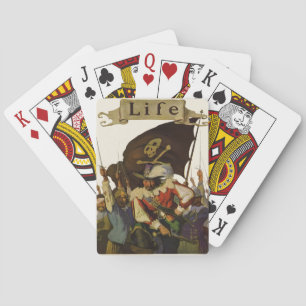 Jeu De Cartes Illustration vintage Pirate Life 1921