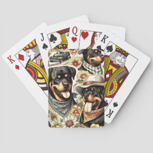 Jeu De Cartes Illustration vintage sans fil