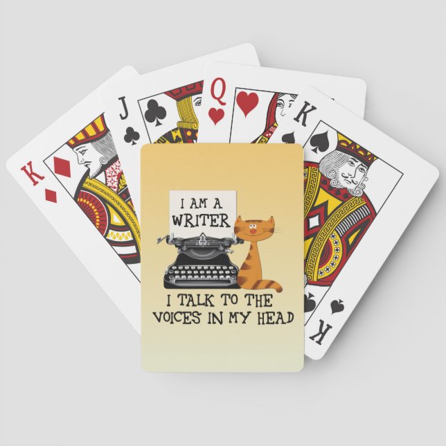 Jeu De Cartes I'm A Writer I Talk to the Voices in My Head (dos)