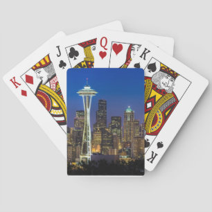Jeu De Cartes Image d'horizon de Seattle en quelques heures de