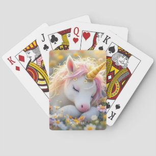 Jeu De Cartes Imaginaire Baby Unicorn Fleurs