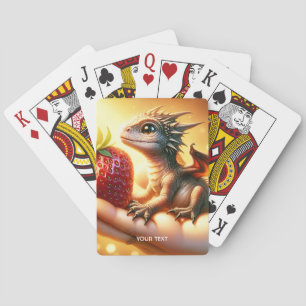 Jeu De Cartes Imaginaire Bébé mignon Dragon fraise