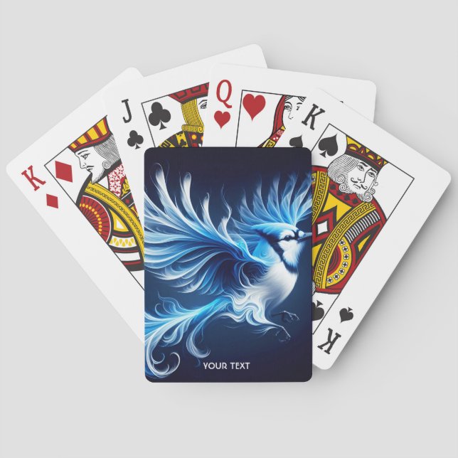 Jeu De Cartes Imaginaire Bleu mignon Flying Bird (dos)