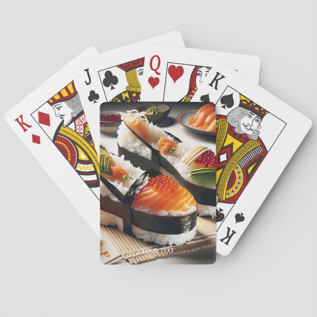 Jeu De Cartes Imaginaire Chaussures Sushi Élégantes (dos)