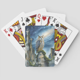 Jeu De Cartes Imaginaire Chouette mignonne ruines anciennes