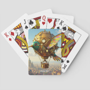 Jeu De Cartes Imaginaire Cute Steampunk Bird Sky