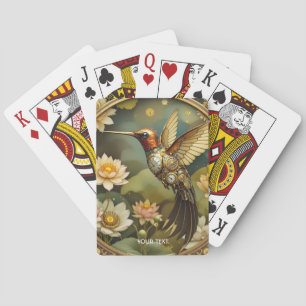 Jeu De Cartes Imaginaire Cute Steampunk Horloge d'oiseaux