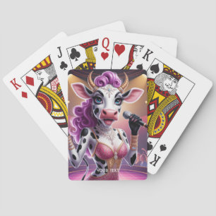 Jeu De Cartes Imaginaire Cute Superbe Vache Popstar