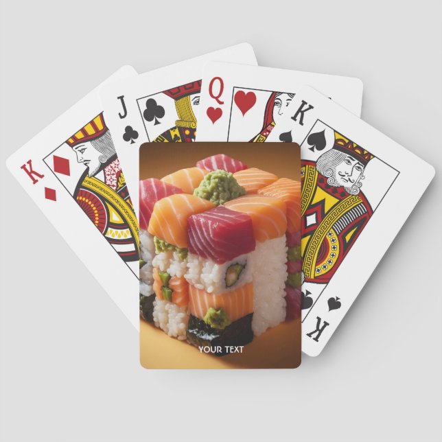 Jeu De Cartes Imaginaire Cute Sushi Petit Cube (dos)