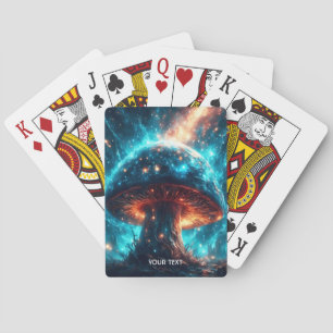 Jeu De Cartes Imaginaire Cute Verre bleu Champignons