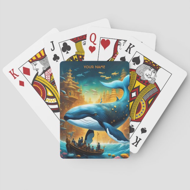 Jeu De Cartes Imaginaire Cute Vivid Majestic Grande baleine (dos)