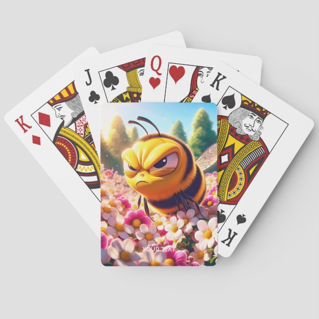 Jeu De Cartes Imaginaire Fleurs d'abeilles mignonnes soleil (dos)