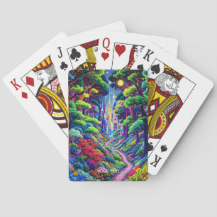 Jeu De Cartes Imaginaire Forêt Mignonne Et Ville