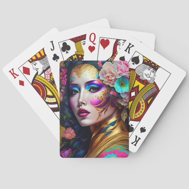 Jeu De Cartes Imaginaire Glam Femme Pop Art (dos)