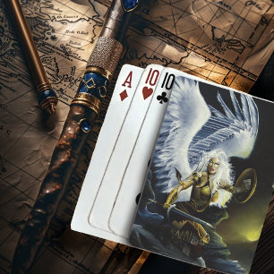 Jeu De Cartes Imaginaire guerrier épée Angel