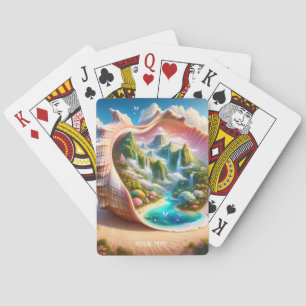 Jeu De Cartes Imaginaire Joli Coquillage Paysage caché