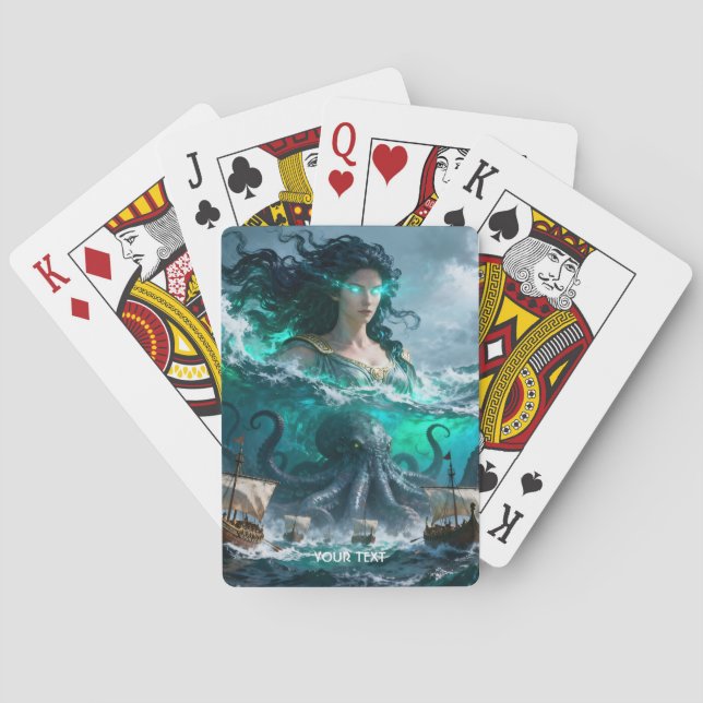 Jeu De Cartes Imaginaire Mer Mignonne Créature Antique (dos)