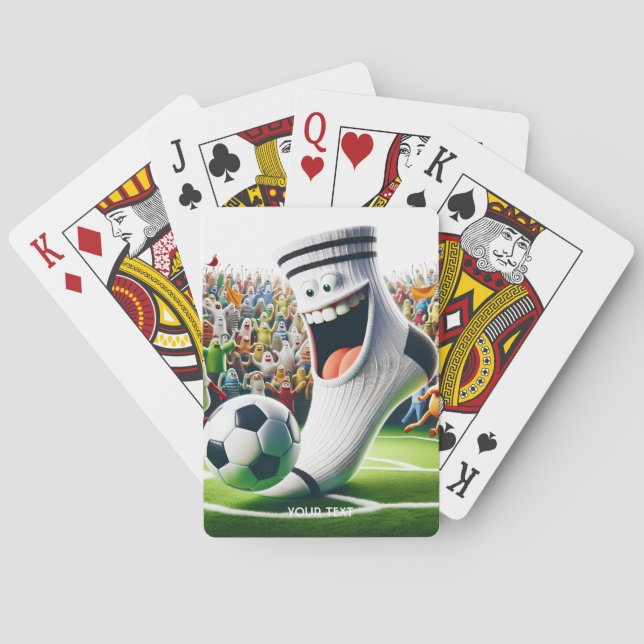 Jeu De Cartes Imaginaire mignon balle de soccer (dos)