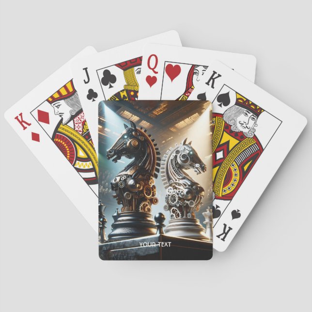 Jeu De Cartes Imaginaire mignon chevaliers Pièces (dos)