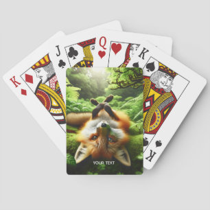 Jeu De Cartes Imaginaire mignon Jouer Fox Forest