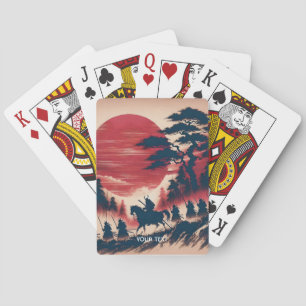 Jeu De Cartes Imaginaire mignon Samurai Sun Rising