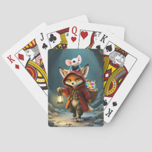 Jeu De Cartes Imaginaire mignonne bébé Fox souris