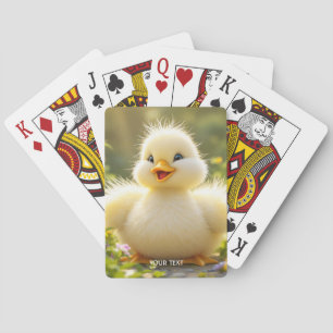 Jeu De Cartes Imaginaire Mignonne Rire Fluffy Canard