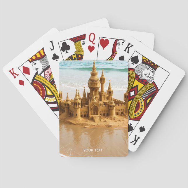 Jeu De Cartes Imaginaire plage de sable fin Castle (dos)