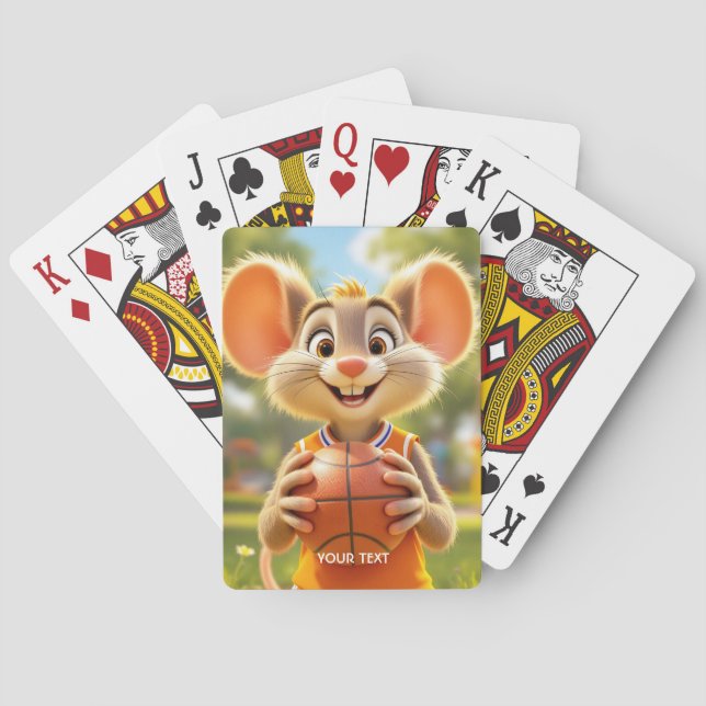 Jeu De Cartes Imaginaire Souris terrain de basket (dos)