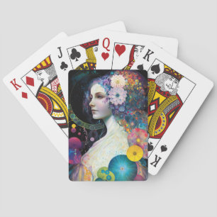 Jeu De Cartes Imaginaire Surreal Cosmic femme déesse