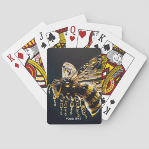 Jeu De Cartes Imaginaire Verre mignon Abeille noire jaune