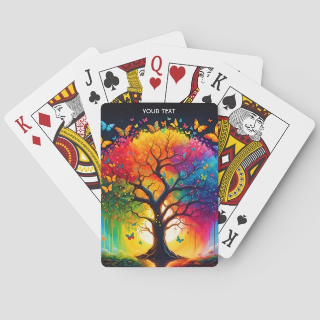 Jeu De Cartes Imaginaire Vie Vivid Vive Arbre Arc-en-ciel (dos)