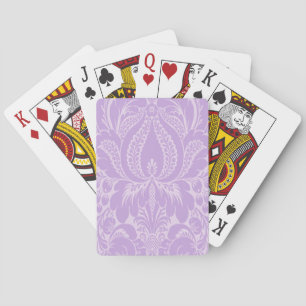 Jeu De Cartes Imaginaire violet Floral Playing Cartes
