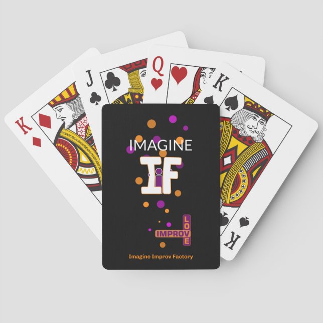 Jeu De Cartes Imaginez les cartes de jeu d'usine d'Improv (dos)