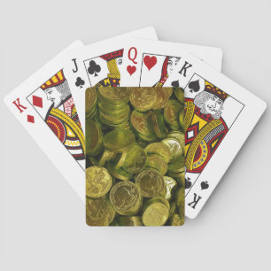 Jeu De Cartes Immense Pile de pièces d'or remplies de chocolat