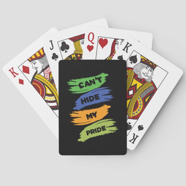 Jeu De Cartes Impossible de masquer ma fierté | LGBTQ | GAY PRID (dos)