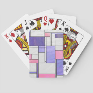 Jeu De Cartes Impression blanc rose rose clair