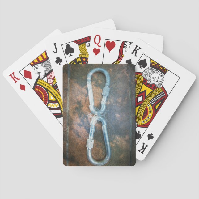 Jeu De Cartes Impression d'art de mousquetons liés (dos)