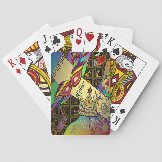 Jeu De Cartes Impression d'art sombre pour la célébration de Pou (dos)