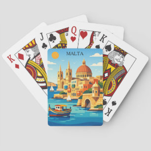 Jeu De Cartes Impression d'art vintage minimale et colorée de Ma