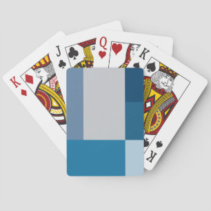 Jeu De Cartes Impression de bloc couleur Gray and Blues