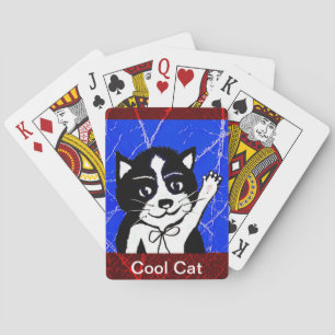 Jeu De Cartes Impression de chats cool,
