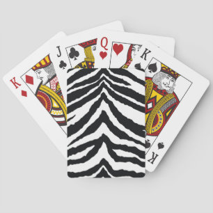 Jeu De Cartes Impression de la peau Zebra