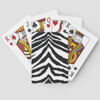 Jeu De Cartes Impression de la peau Zebra