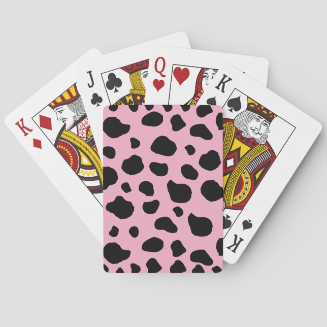 Jeu De Cartes Impression de vache, Motif de vache, Spots de vach (dos)