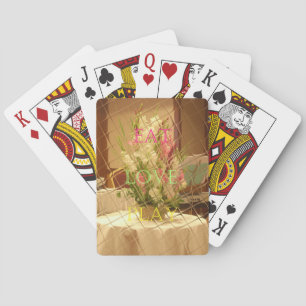Jeu De Cartes Impression des fleurs reflétées
